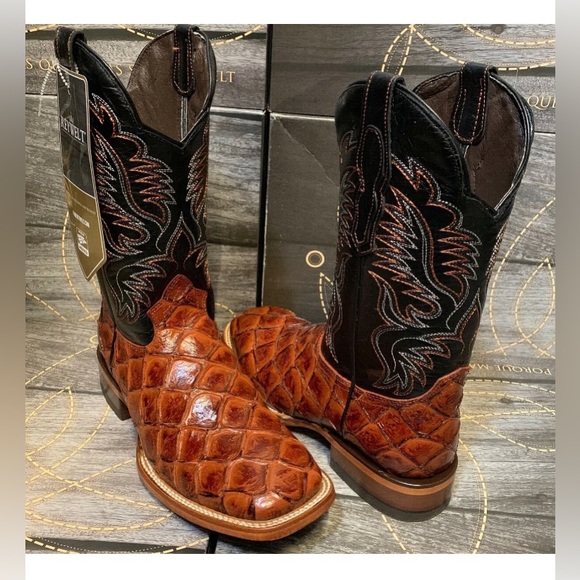reywelt Shoes 00440 Mens Cowboy Fish Pirarucu Boots Poshmark